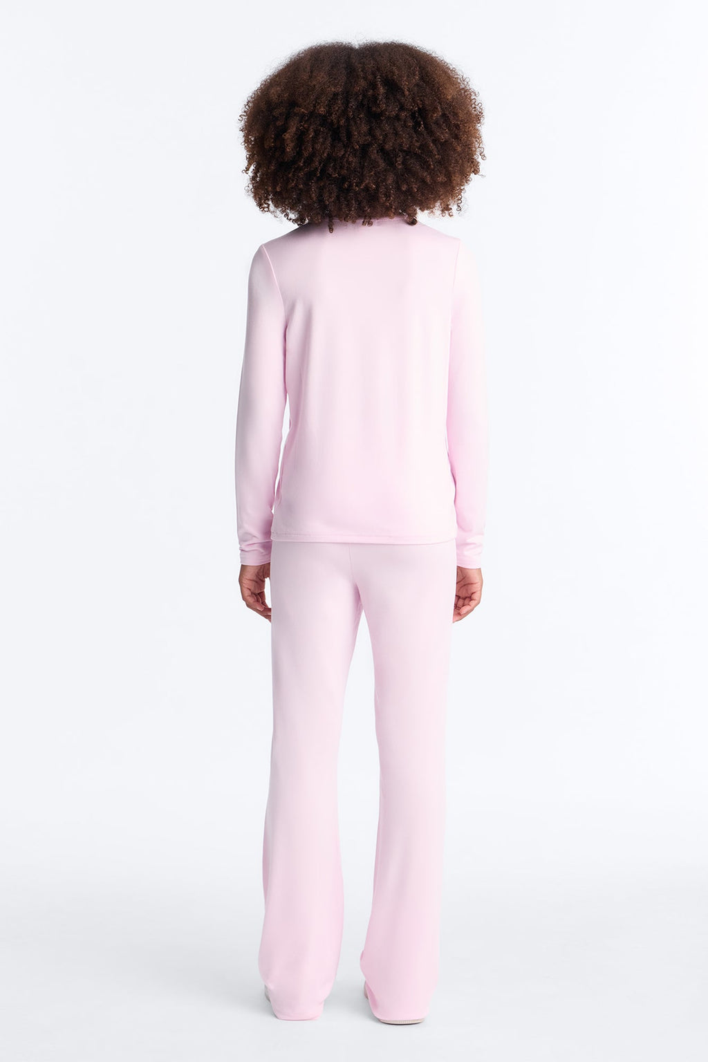 Ensemble pantalon mini pattes d'éléphant « Talk To Ya Later » – Rose