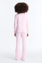 Ensemble pantalon mini pattes d'éléphant « Talk To Ya Later » – Rose