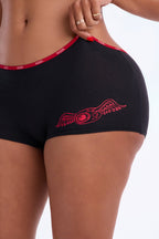 Culotte coquine Von Dutch contrastée - Noir/Rouge