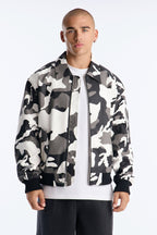 Blouson aviateur camouflage Every Step Of The Way - Noir/Blanc