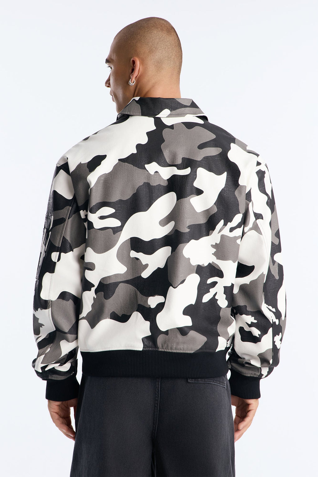 Blouson aviateur camouflage Every Step Of The Way - Noir/Blanc