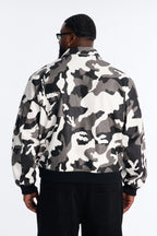 Blouson aviateur camouflage Every Step Of The Way - Noir/Blanc