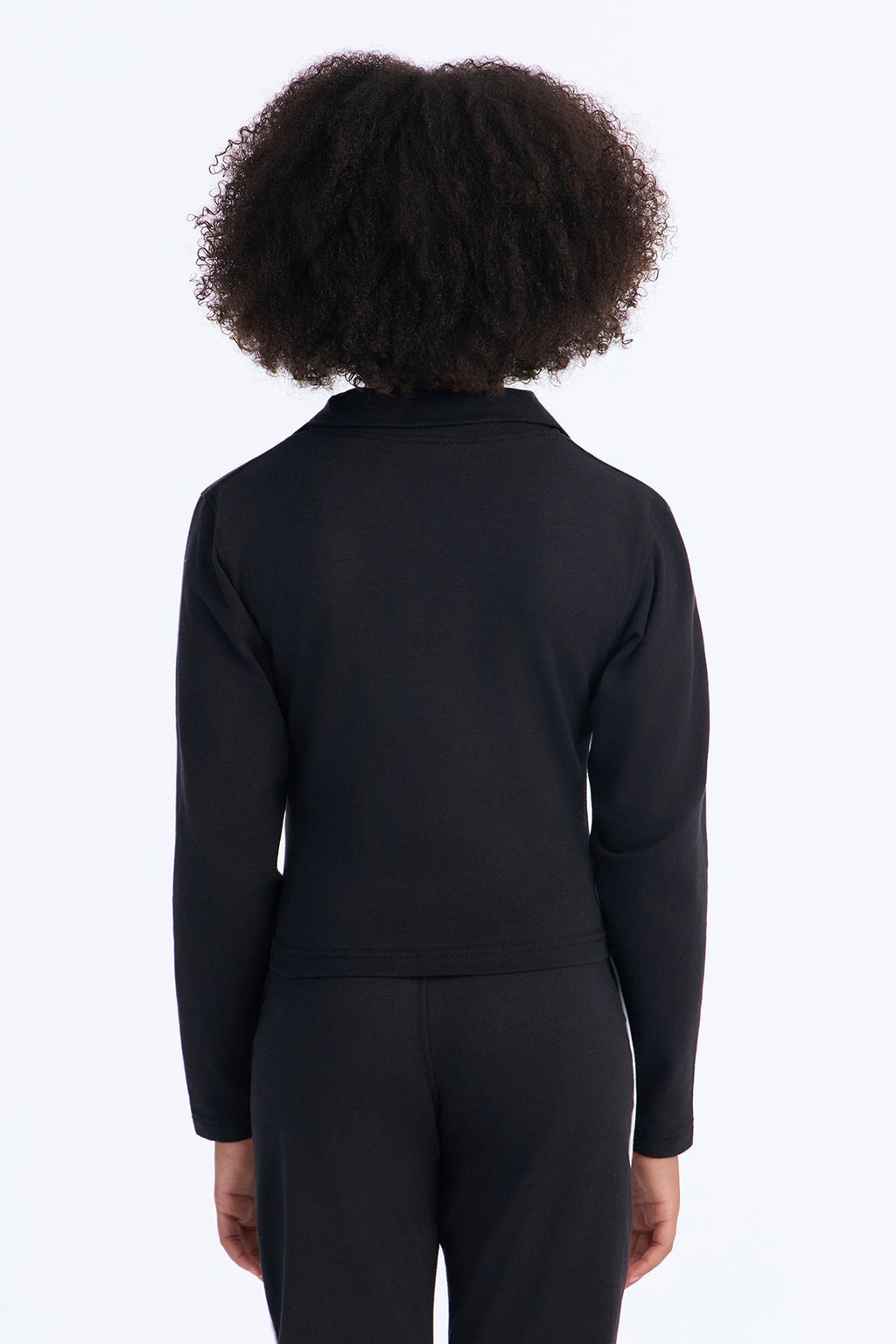 Haut brodé Mini Sporty Girl - Noir/Blanc